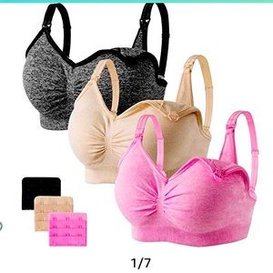 3 pack nursing/maternity bras